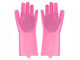 Oven Gloves Silicone Fuchsia 1pcs