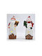 +Efo Christmas Ceramic Battery Lantern 19.5x8.6cm 2pcs