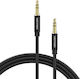 Vention 3.5mm Male To 3.5mm Male Black 5m Audio Cable With Gold Plated Terminals BAXBJ