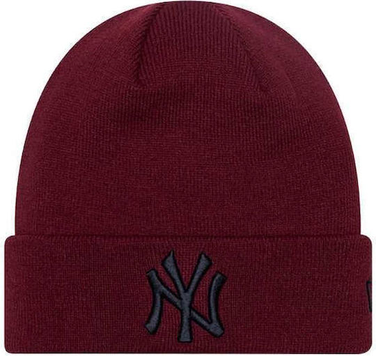League Essential Beanie Unisex Beanie Knitted in Red color