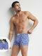 Men's Boxers Blue with Patterns 3Pack