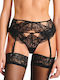 Lida Women's String with Lace Black