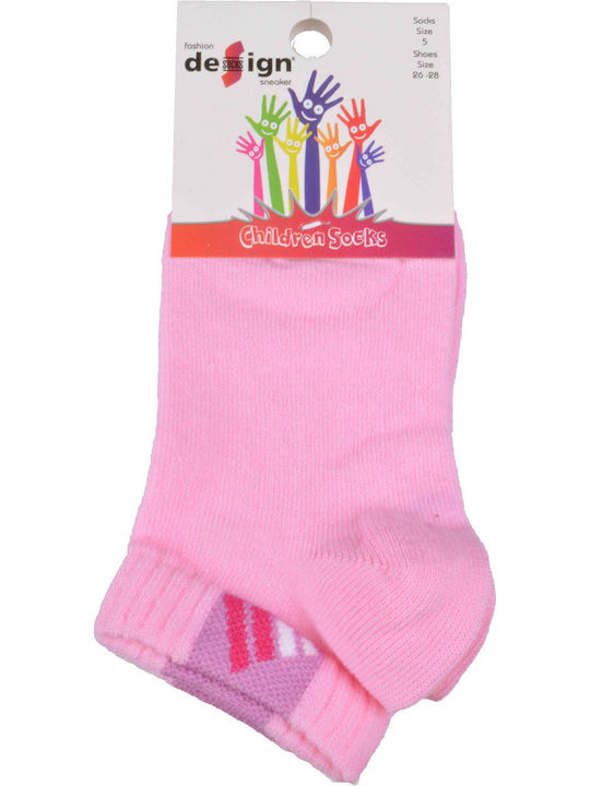 Design Socks Детски Чорапи Ankle Socks Pink