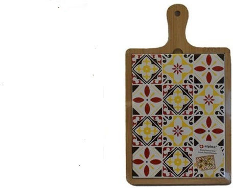 Atmosphera Holz Rechteckig Serviertablett mit Griffen in Braun Farbe 17x29cm 17385-1 1Stück