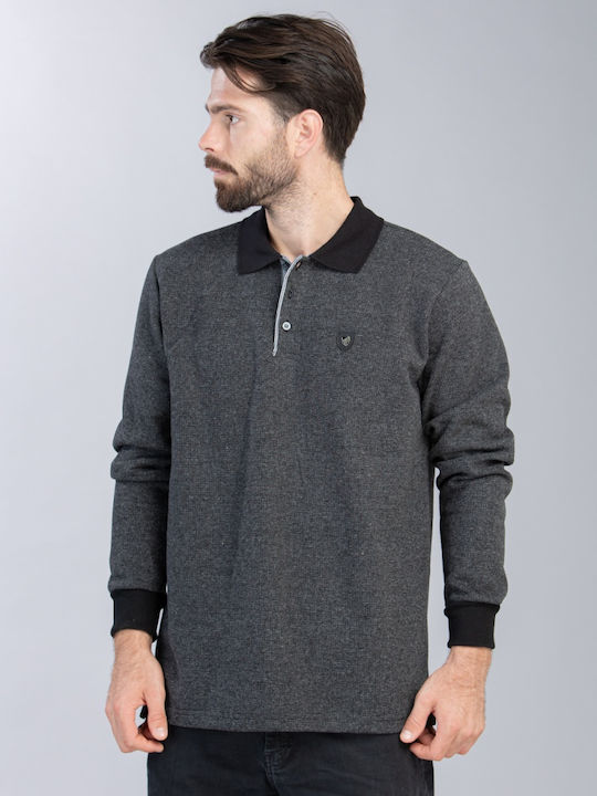 HERREN-POLO NEUSTART 2421 GRAU