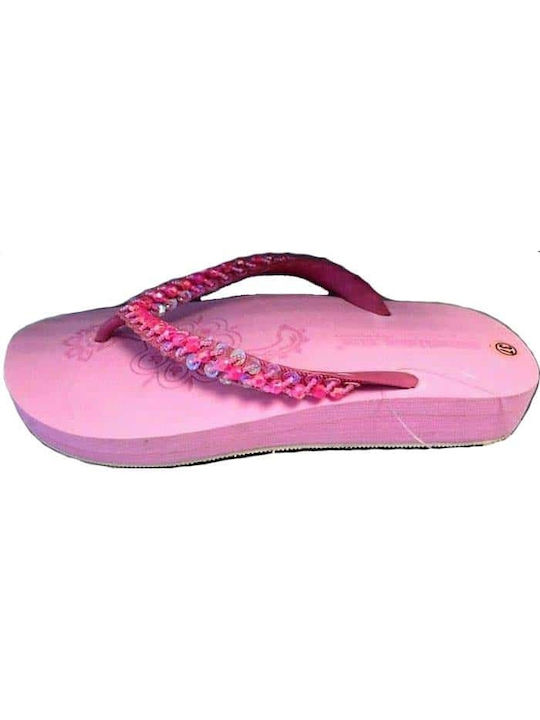 Bulldozer Frauen Flip Flops in Rosa Farbe