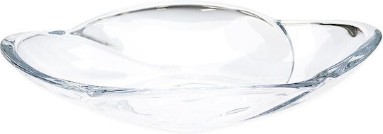 Crystalite Bohemia Servierplatte Oval Kristall Transparent 33x33cm 1Stück