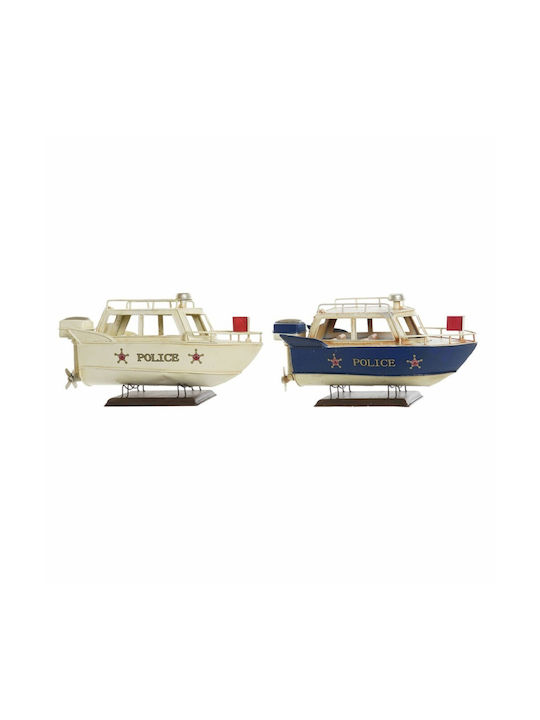 DKD Home Decor Vintage Metallic Miniature Ship 27x10.5x14cm