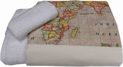 Decocraft Worldmap Christening Oilcloths 2 Pieces