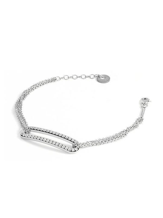 Unoaerre Bracelet Chain made of Silver with Zircon