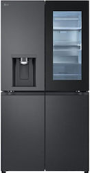 LG Ψυγείο Ντουλάπα 638lt NoFrost Υ179,2xΠ91,4xΒ72,9εκ. Inox