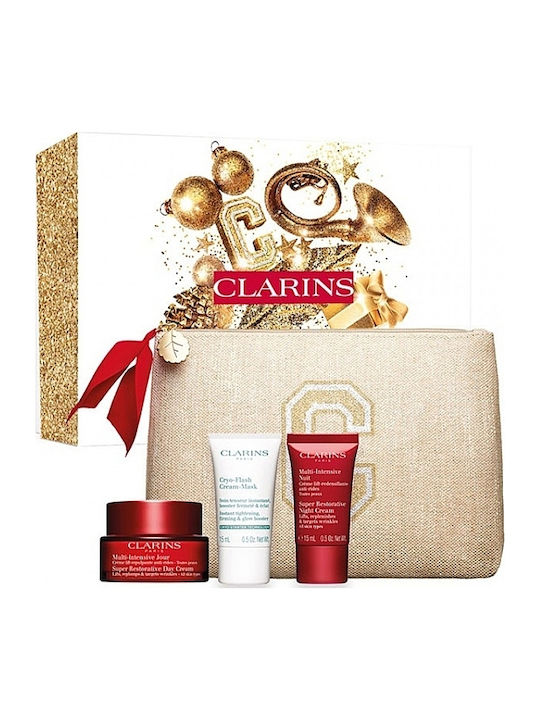 Clarins Multi-intensive Комплект за грижа за кожата за Против стареене & Стягане на кожата Clarins Multi-intensive Комплект за грижа за кожата за Против стареене & Стягане на кожата