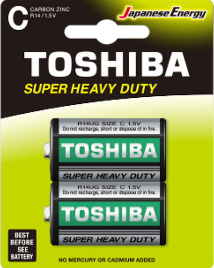 Toshiba Цинкови батерии Цинк C 1.5V 2бр