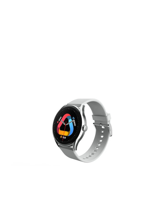 QCY GT S8 Smartwatch με Παλμογράφο (Γκρι)