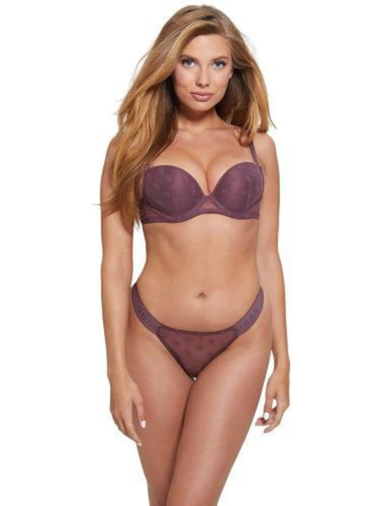 Guess Push Up Bra Underwire Purple