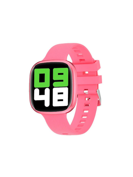 Wonlex Kinder-Smartwatch HT18 mit Kautschuk/Plastikarmband Rosa