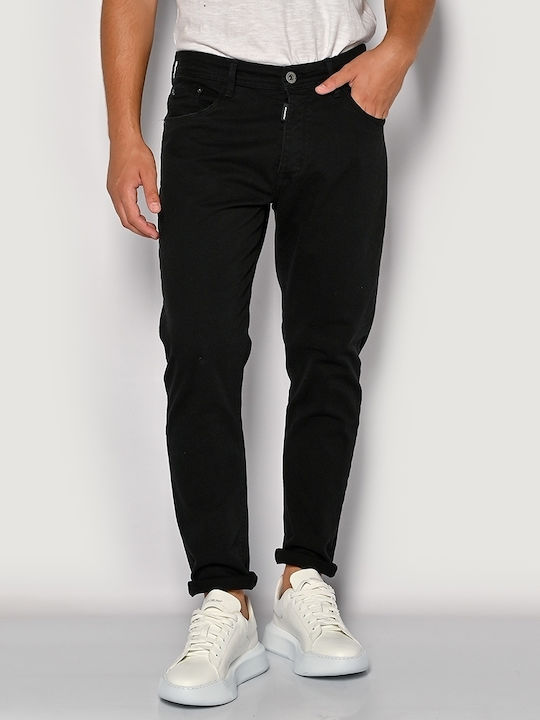 Brokers Jeans Ανδρικό Παντελόνι Τζιν σε Slim Εφαρμογή Μαύρο