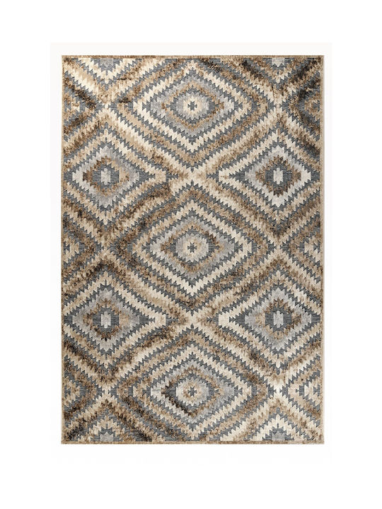 Tzikas Carpets 00008 Covor Rectangular Bumbac Color BROWN-GREY