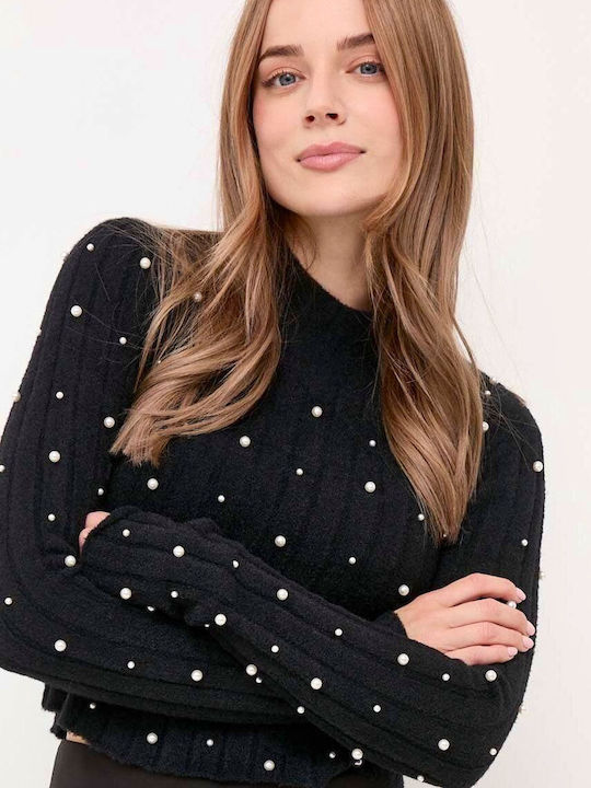 Silvian Heach Women's Long Sleeve Pullover Black