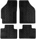 Apesan Set of Front and Rear Mats 4pcs for Fiat Punto Black