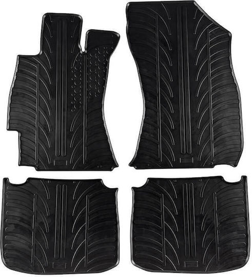 Apesan Σετ Μπροστινά και Πίσω Πατάκια 4τμχ για Subaru Outback 2014-2019 Μαύρα