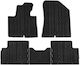Apesan Set of Front and Rear Mats 4pcs for Kia Carens 2013+ Black