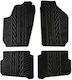 Apesan Set of Front and Rear Mats 4pcs for Seat Ibiza Volkswagen Polo Black