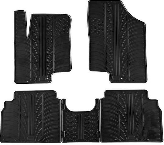 Apesan Set Covorașe Față și Spate 4buc din Furtun pentru Kia Venga Hyundai ix20 2009-2019 Negre