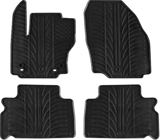 Apesan Σετ Μπροστινά και Πίσω Πατάκια 4τμχ για Ford S-Max Μαύρα