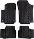Apesan Set of Front and Rear Mats 4pcs for Seat Mii Skoda Citigo Volkswagen Up Black