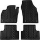 Apesan Set of Front and Rear Mats 4pcs for Volkswagen T-Cross 2019+ Black