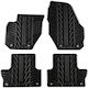 Apesan Set of Front and Rear Mats 4pcs for Volvo XC 60 2008-2017 Black