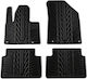 Apesan Set of Front and Rear Mats 4pcs for Citroen C5 2008-2015 Black