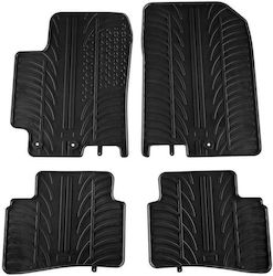 Apesan Set Front and Back 4pcs for Kia Rio Black Apesan Set Front and Back 4pcs for Kia Rio Black