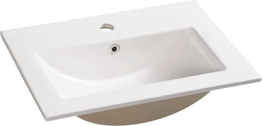Vinci Solid Надеждна мивка Порцелан 75x39cm Solid