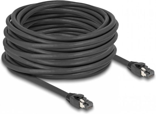 DeLock S/FTP Кат.8.1 Мрежов Кабел Ethernet 15м Черен