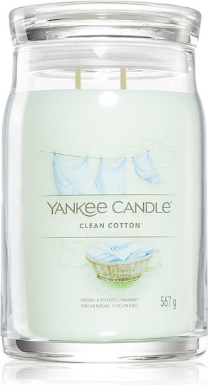 Yankee Candle Signature Aromatice în Borcan Bumbac Curat