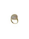 Krama Jewels Women's Gold Plated Brass Ring