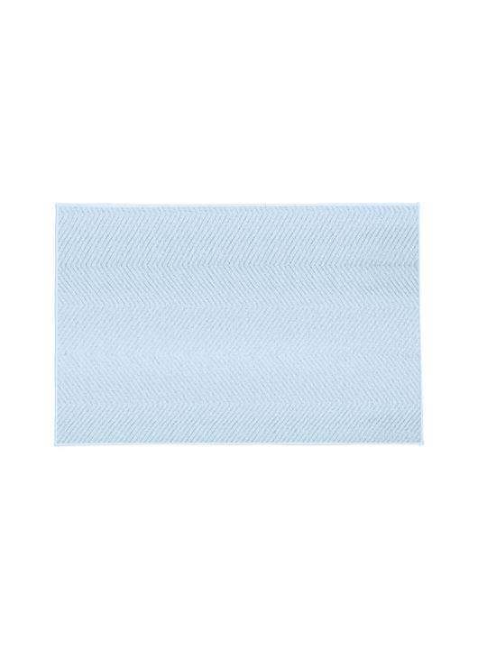 Kleine Wolke Rutschfest Badematte Synthetisch,Polyester/Cotton/Leather Rechteckig Zigzag 9178738433 Hellblau 50x60cm