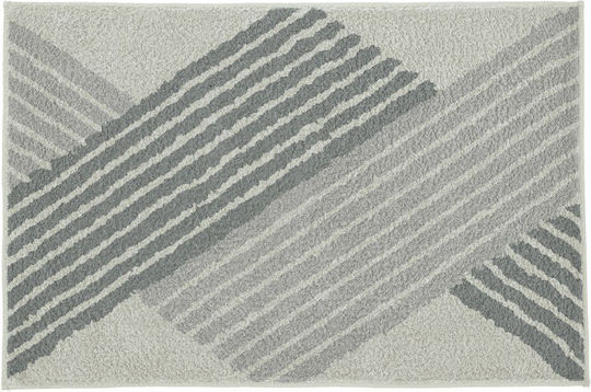 Kleine Wolke Badematte Synthetisch,Polyester/Cotton/Leather Rechteckig Cross 9181901539 Gray 55x65cm