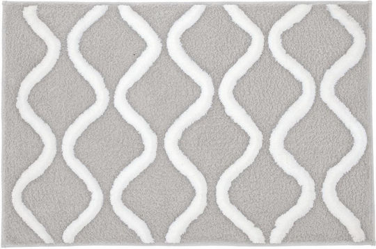 Kleine Wolke Non-Slip Bath Mat Piana 9180158539 Gray 55x65cm