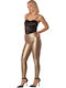 Women's Fabric Trousers Gold