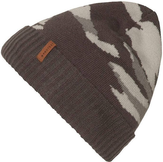 Beanie Unisex Σκούφος Πλεκτός σε Γκρι χρώμα