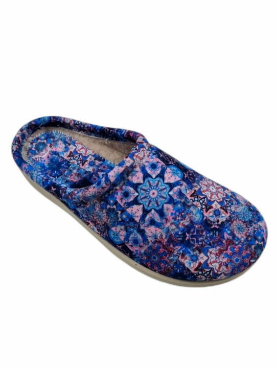 Vesna Winter Women's Slippers in Blue color