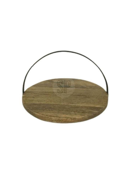 Koopman Holz Rechteckig Serviertablett mit Griffen in Braun Farbe A53400080 1Stück