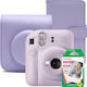 Fujifilm Instant Φωτογραφική Μηχανή Instax Mini 12 + Θήκη + 10 Films Lilac Purple