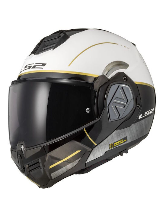LS2 Advant Iron Matt White Black Jeans Κράνος Μ...