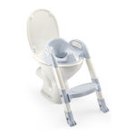 Thermobaby Kleinkind Toiletten-Sitz Kiddyloo mit Harter Oberfläche, Griffen und Trittstufe Blau