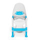 Ricokids Toddler Toilet Seat with Footrest and Handles Light Blue