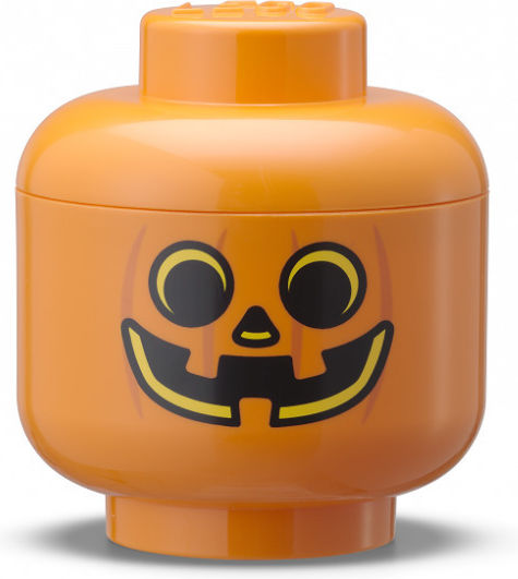 LEGO Children's Storage Box made of Plastic Storage Head Mini Orange 10.2x12x10.2cm 1pcs